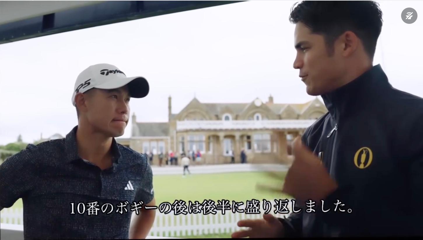 Interview broadcast with Japanese subtitles